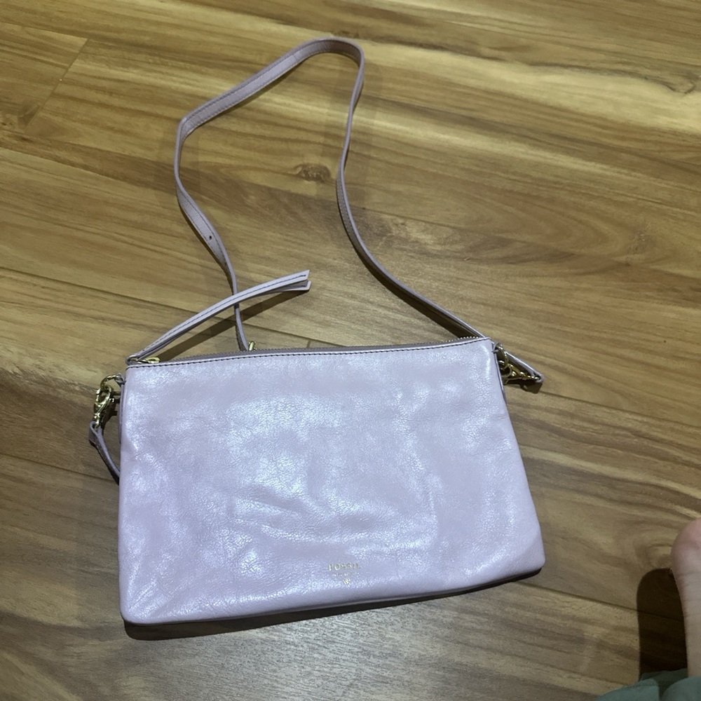 Fossil Light Pink Crossbody Bag